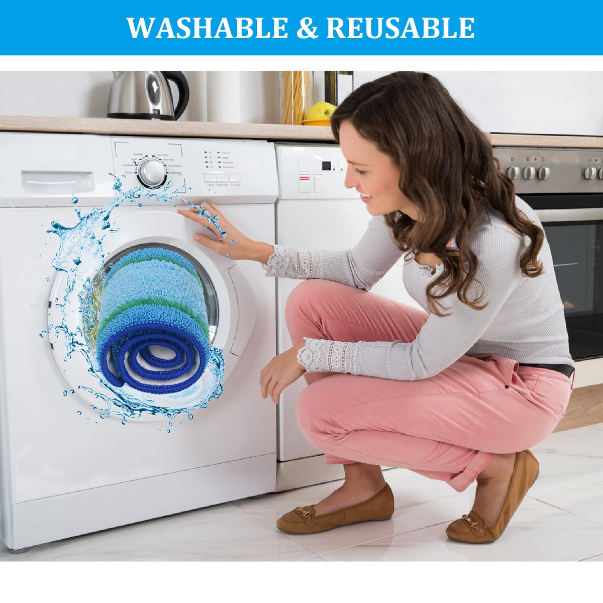 Washable Reusable Mop Pads S642197