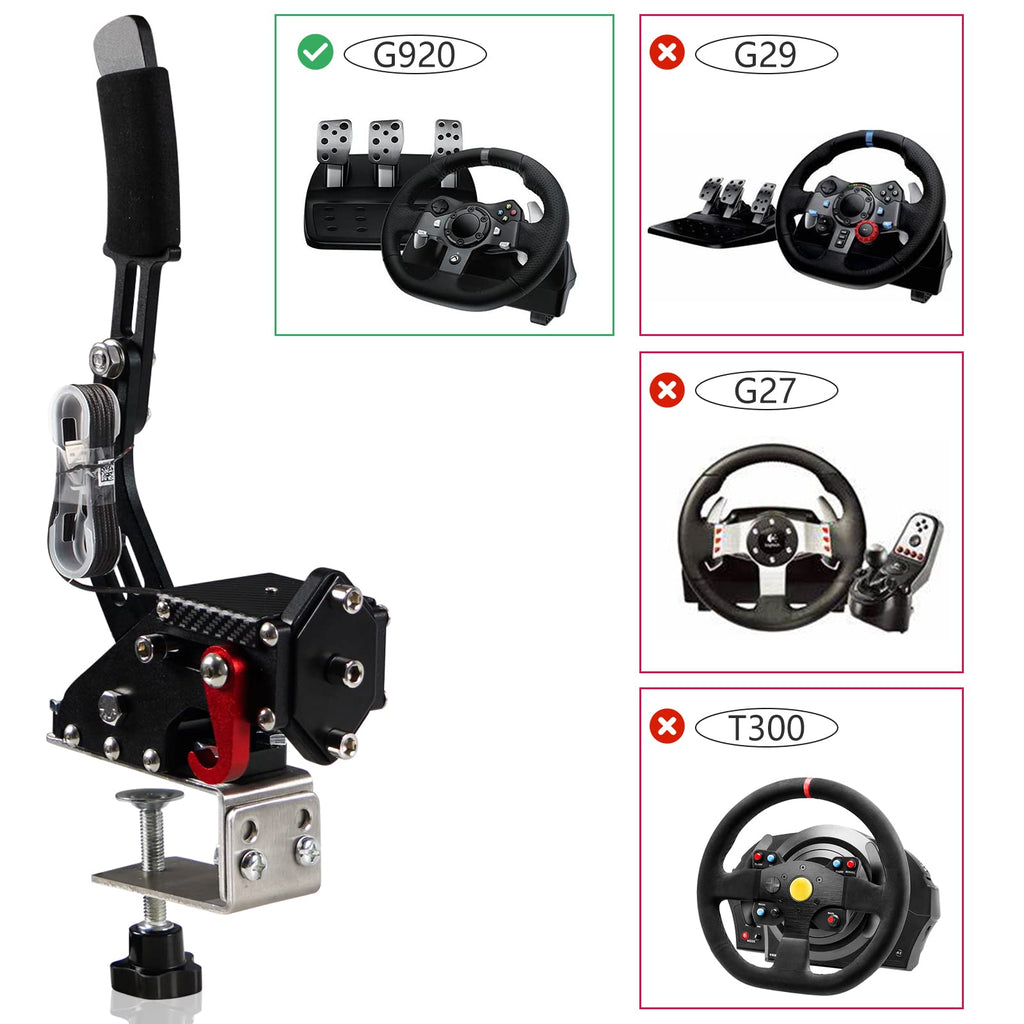 2-in-1 USB Handbrake with Hall Sensor and Clamp R848