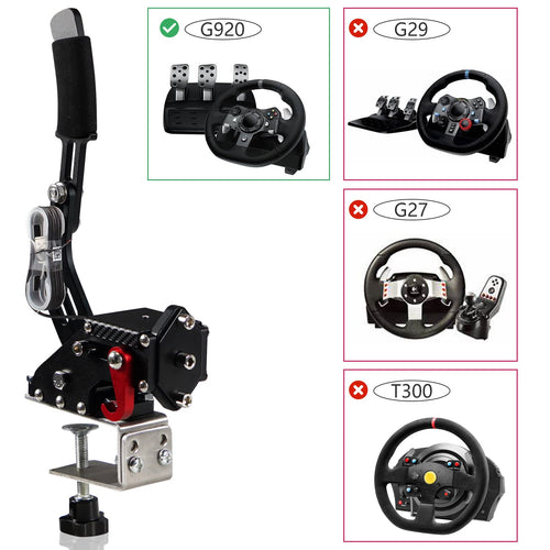 2-in-1 USB Handbrake with Hall Sensor and Clamp R848