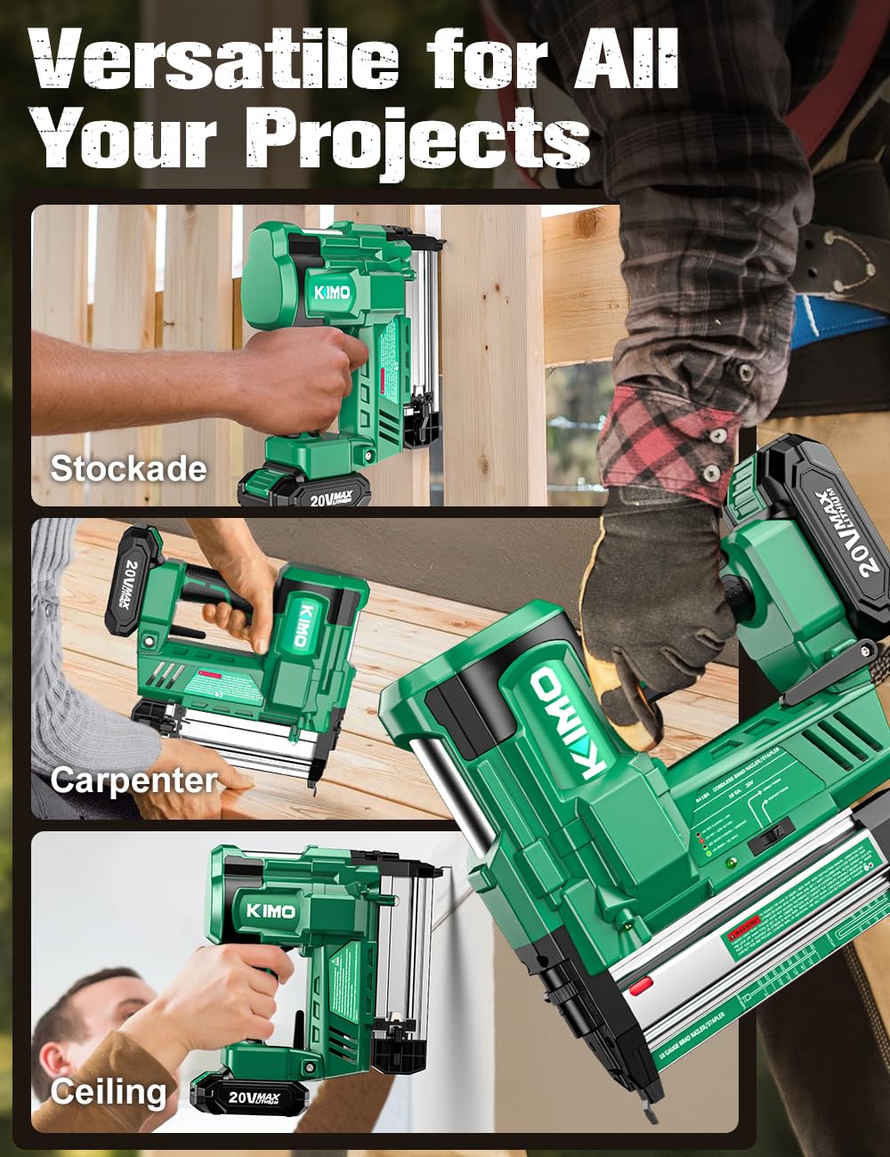 18 Gauge Cordless Brad Nailer and Stapler with Battery W71593
