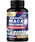 Maca Root Ashwagandha Panax Ginseng Supplement 90 Capsules O13189