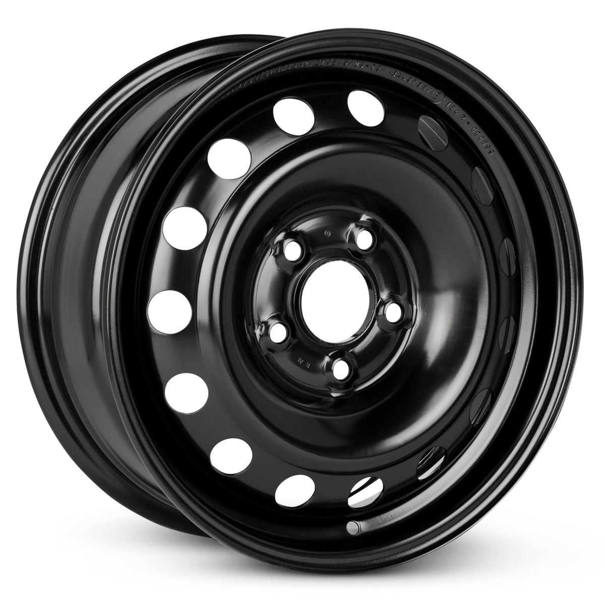 16 Inch Painted Black Car Wheel R139