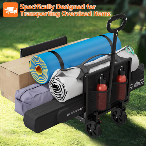 3 in 1 Foldable Wagon Cart with Sturdy Wheels H2667