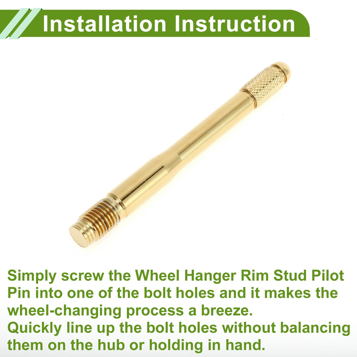 M12x1.5 120mm Stainless Steel Wheel Alignment Pin Z645