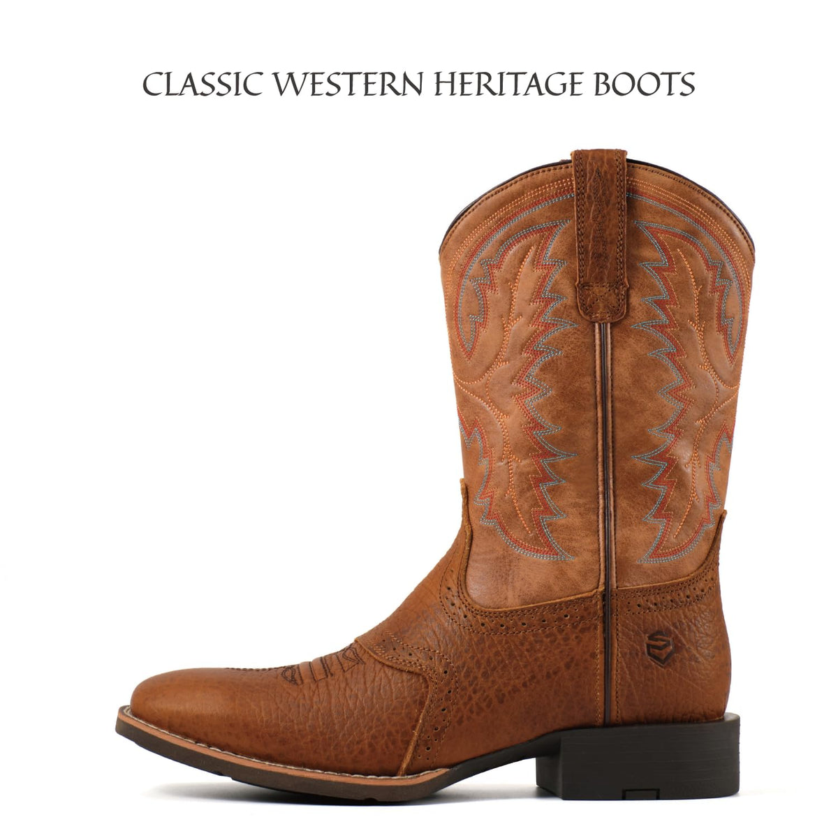 Men's Square Toe Pull On Western Boots F65027
