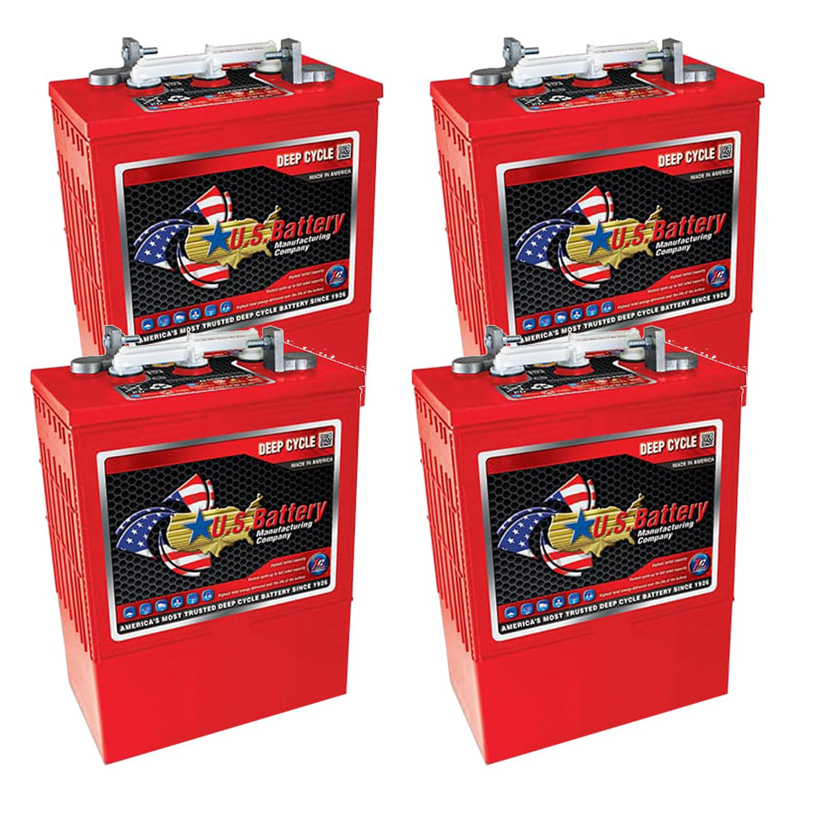 6V SLA Deep Cycle Batteries 4-Pack X3209