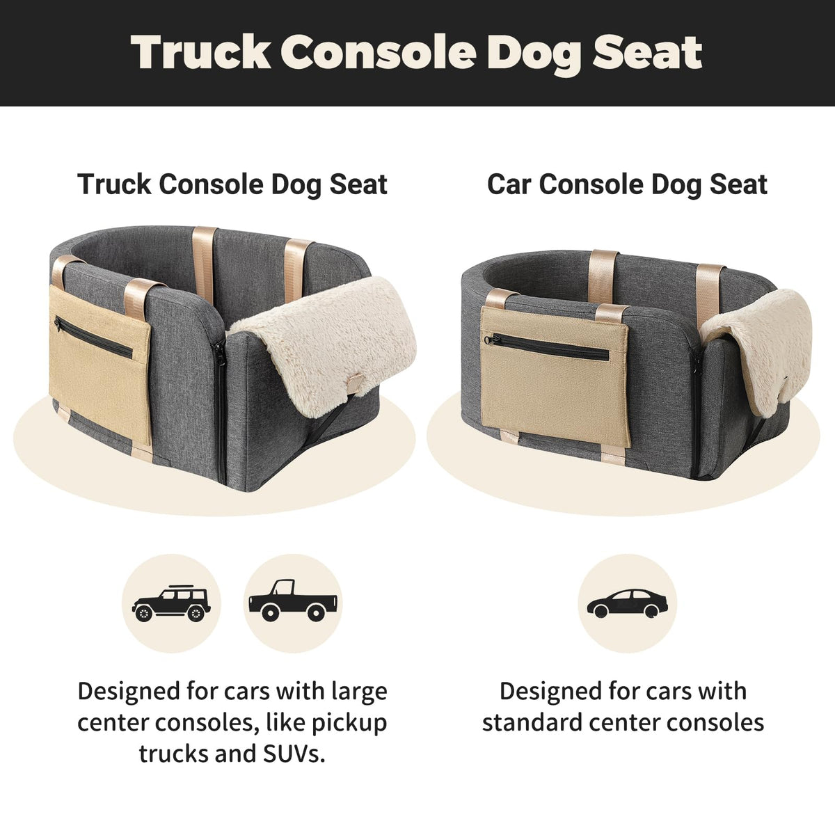 Center Console Dog Car Seat to 18lbs P585624