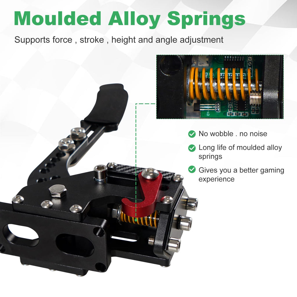 2-in-1 USB Handbrake with Hall Sensor and Clamp R848