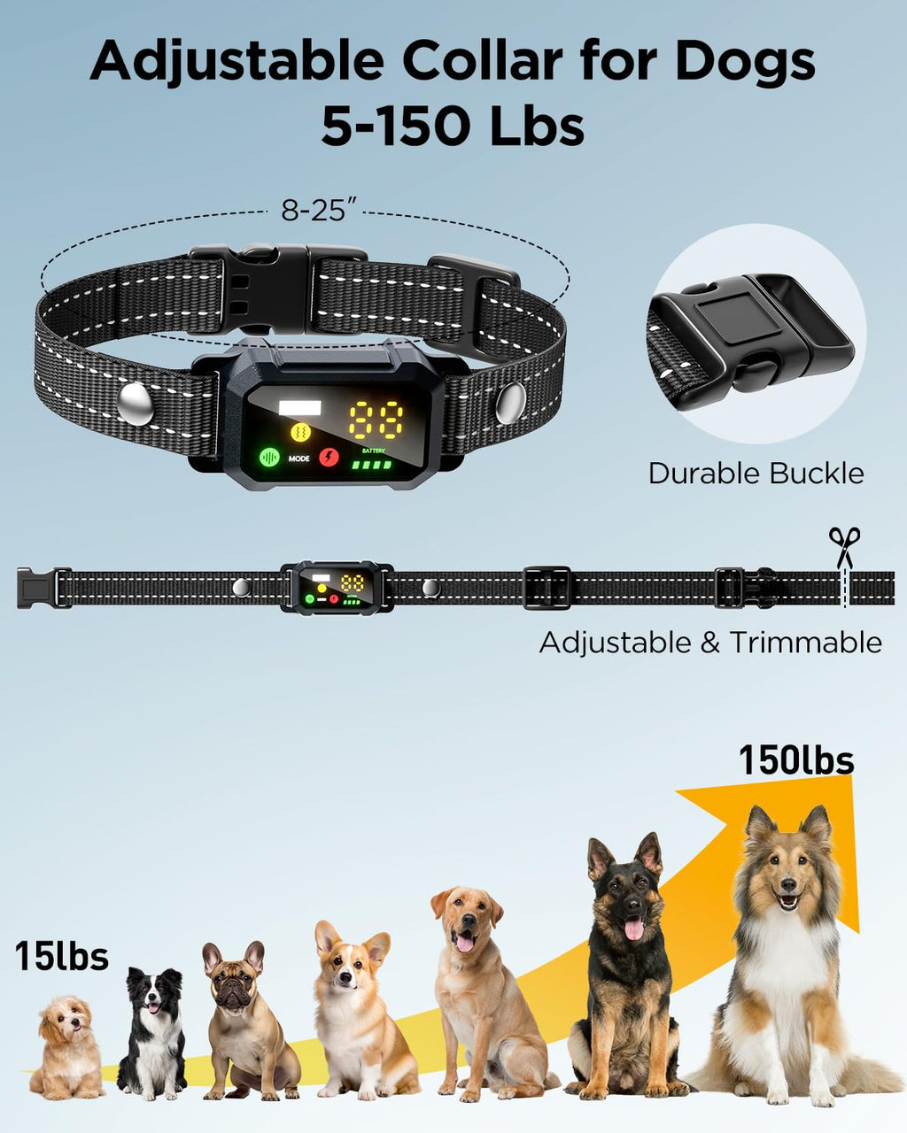 Dark Blue IP67 Waterproof Dog Training Collar J79151