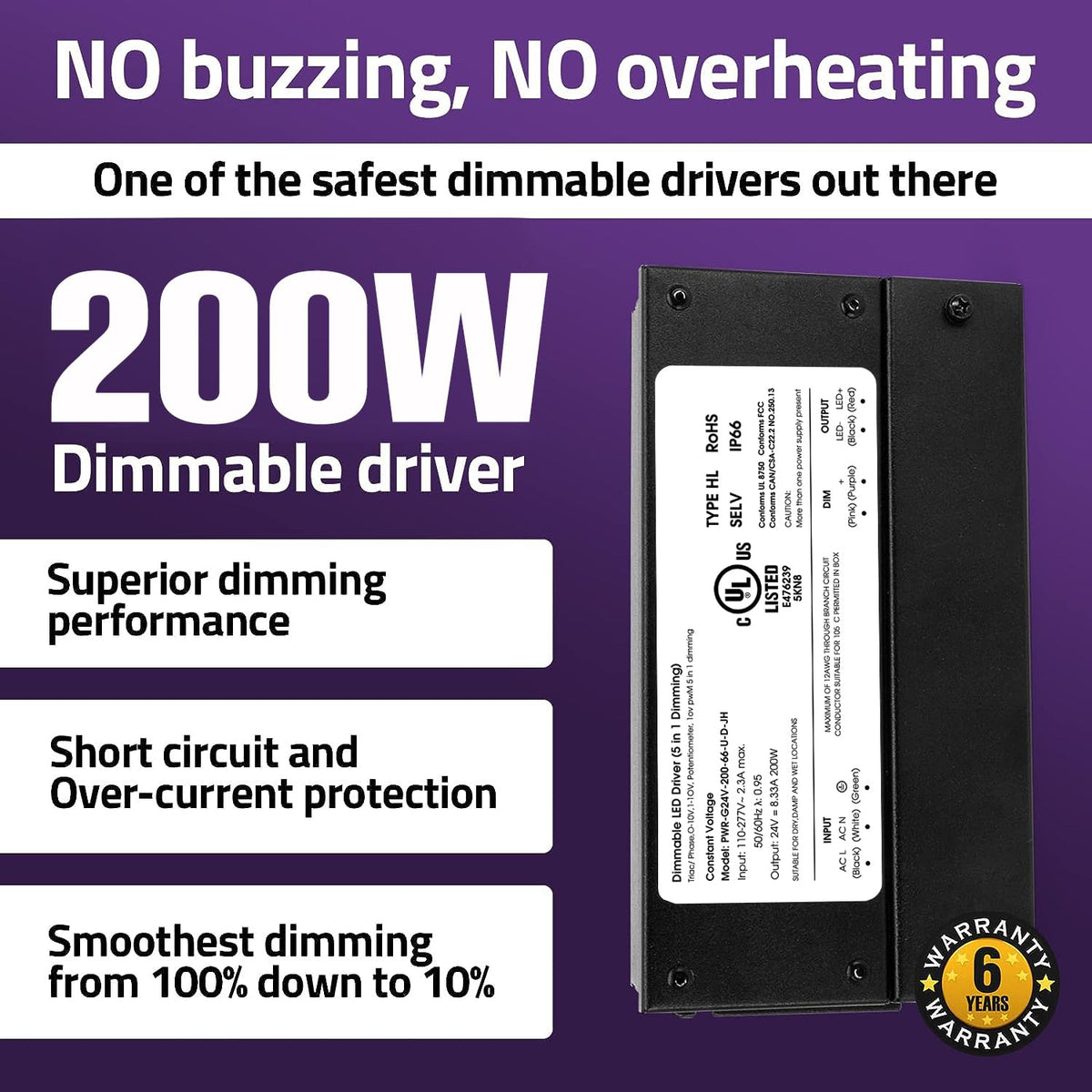 200W Dimmable LED Driver T584