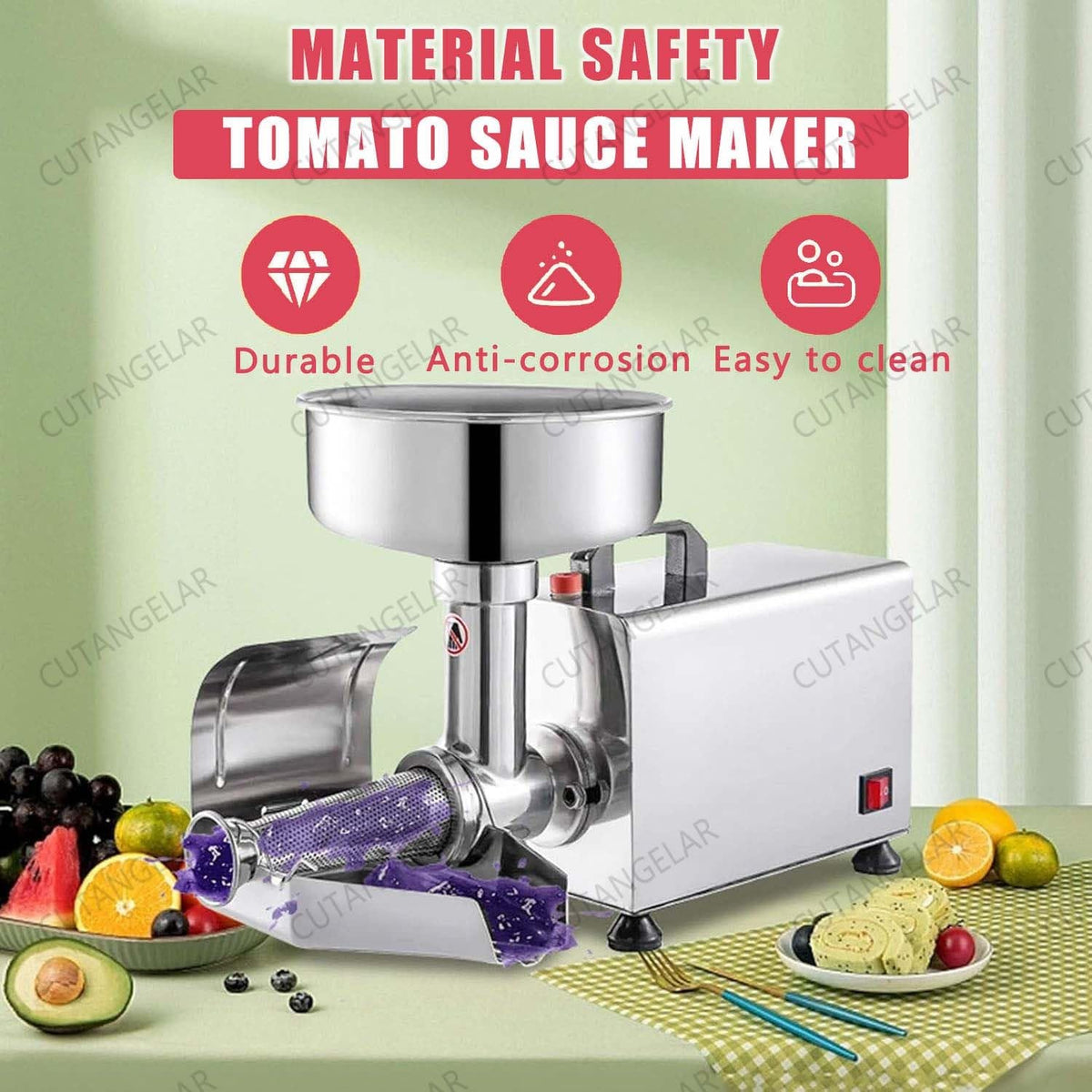 450W Stainless Steel Electric Sauce Strainer W93762