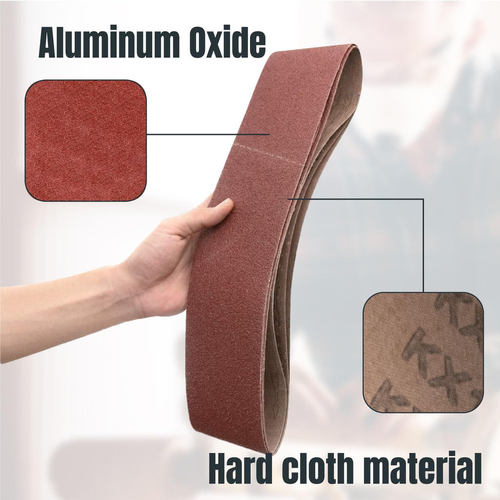 4 x 36 Inch 60 Grit Aluminum Oxide Sanding Belts V92737