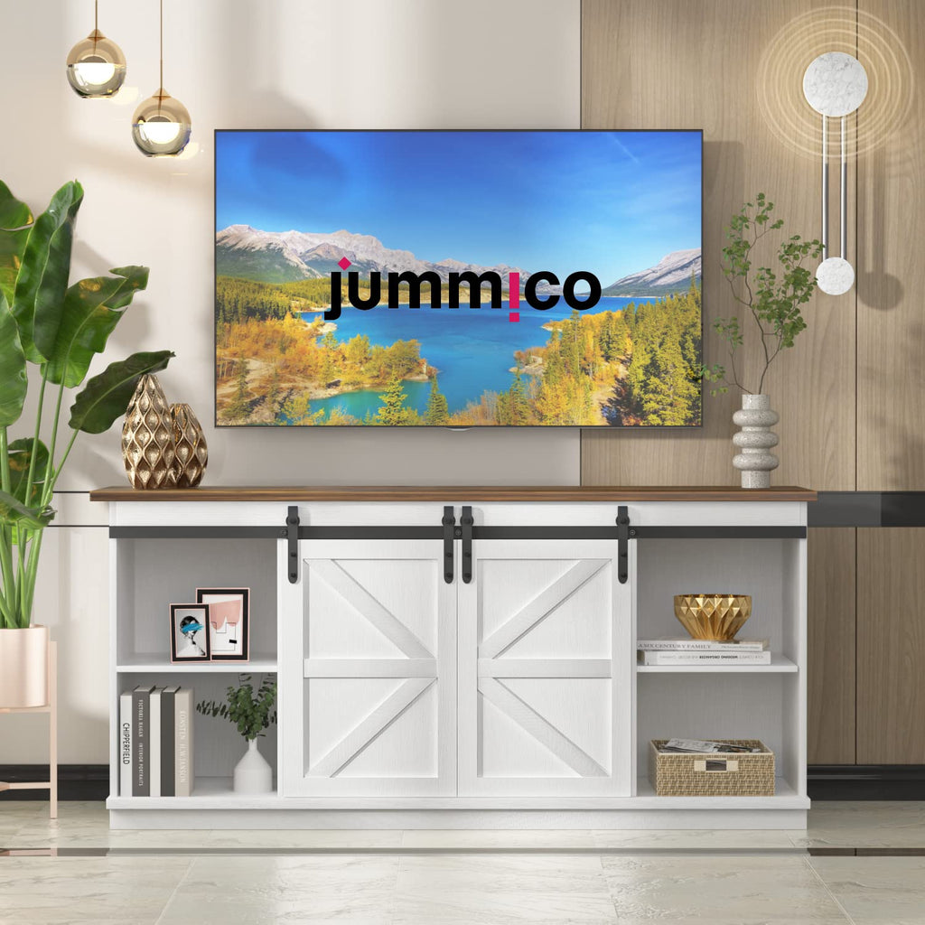 Bright White TV Stand for 65 Inch TV W620
