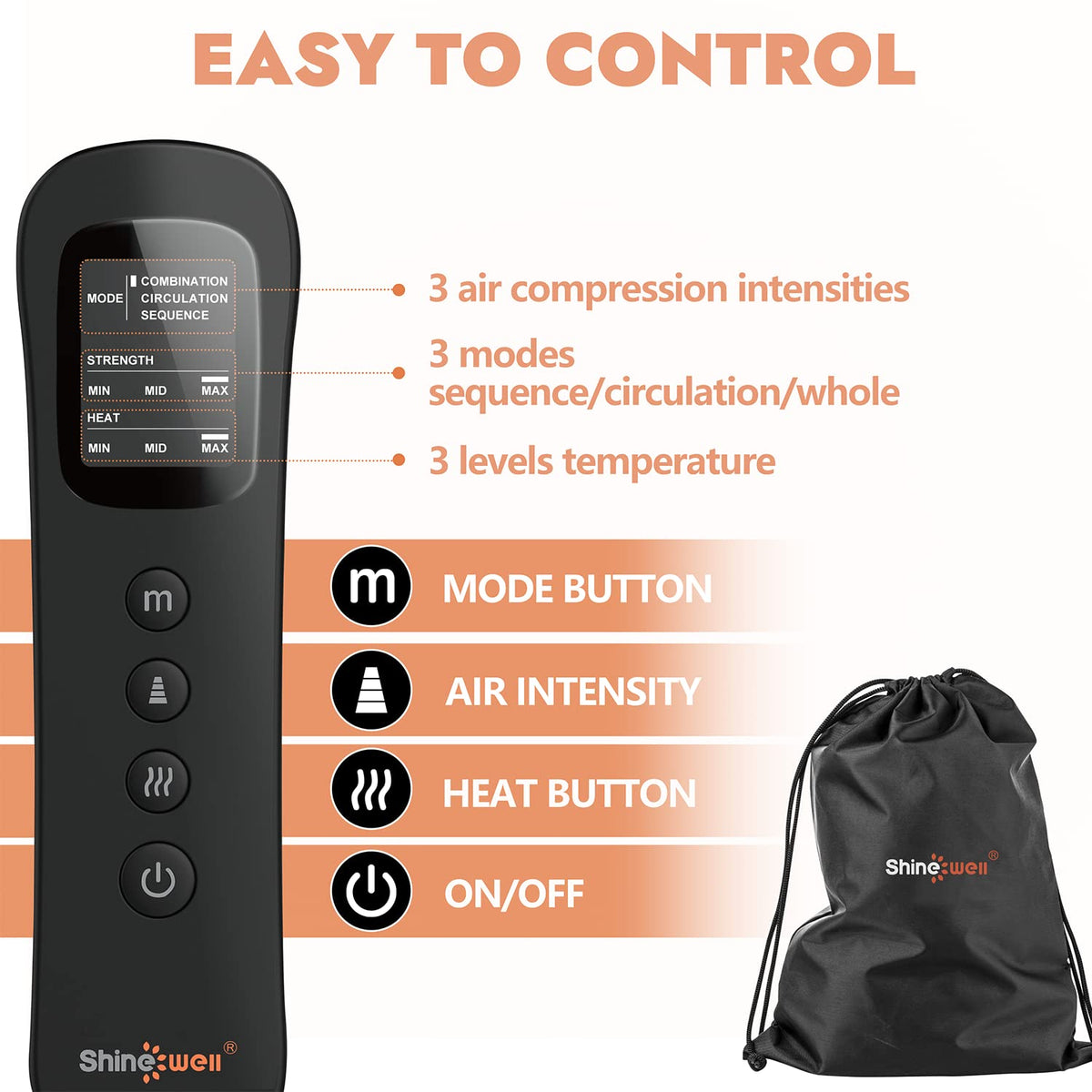Leg Massager with Heat and Compression N926886