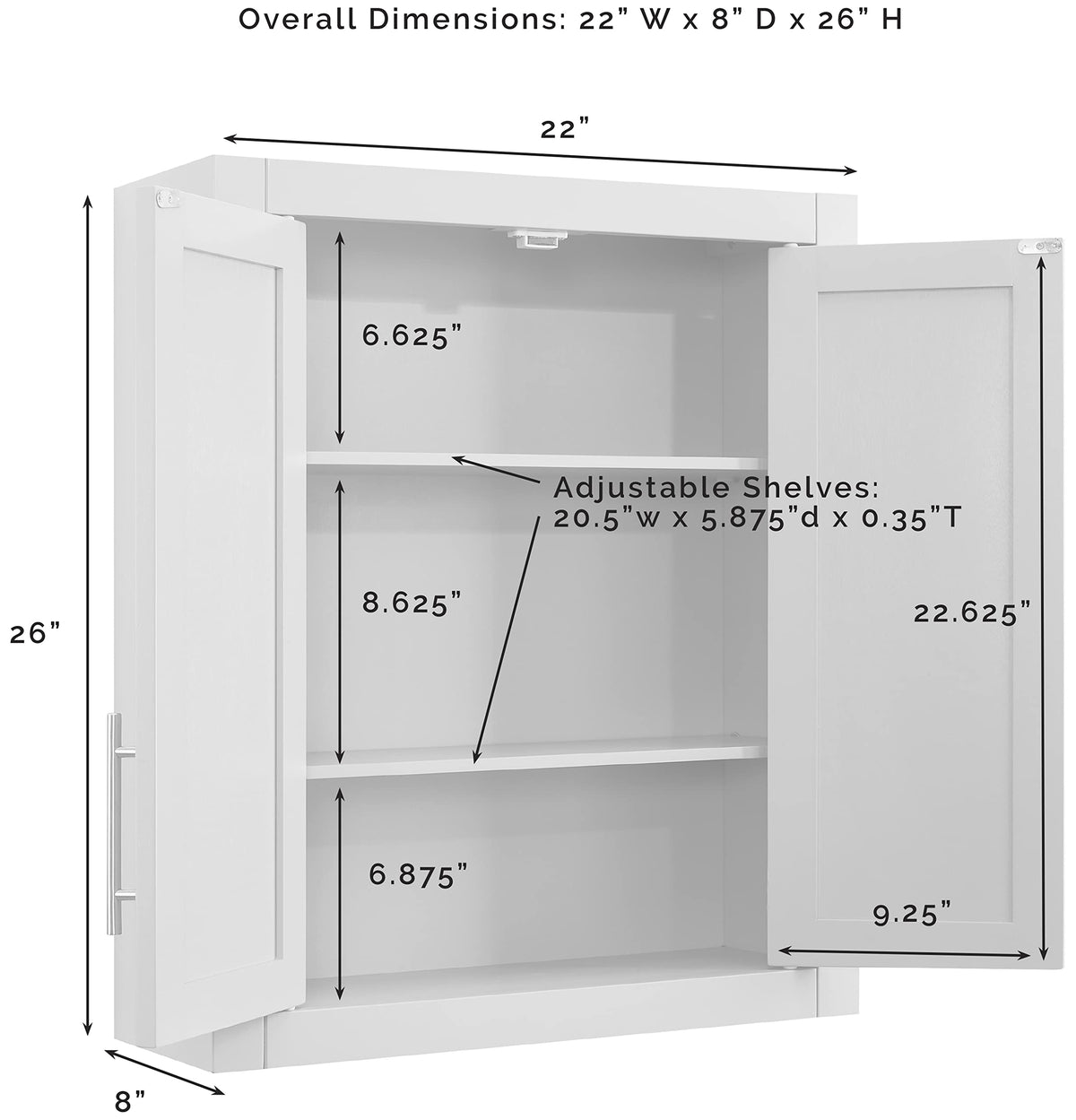 Wall Mount Medicine Cabinet O86626
