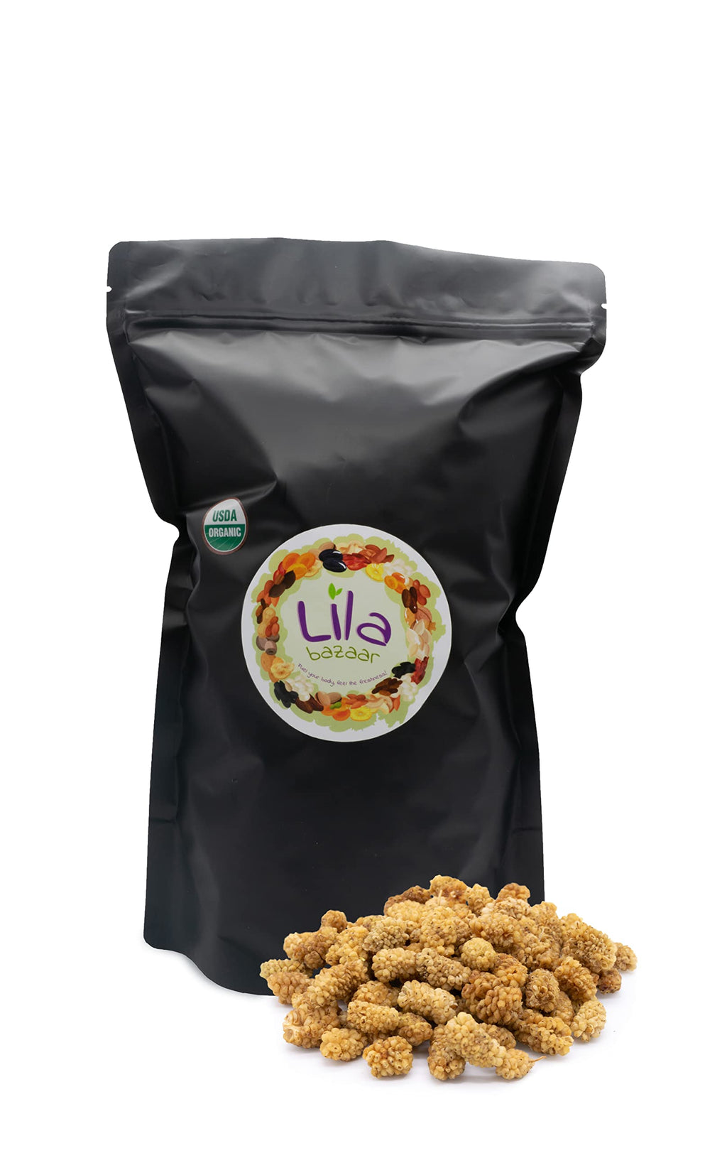 Organic Dried White Mulberries 24 oz V94390