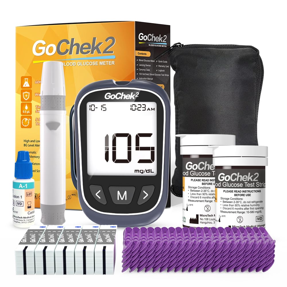 Blood Glucose Monitor Kit 100 Strips & Lancets W32271