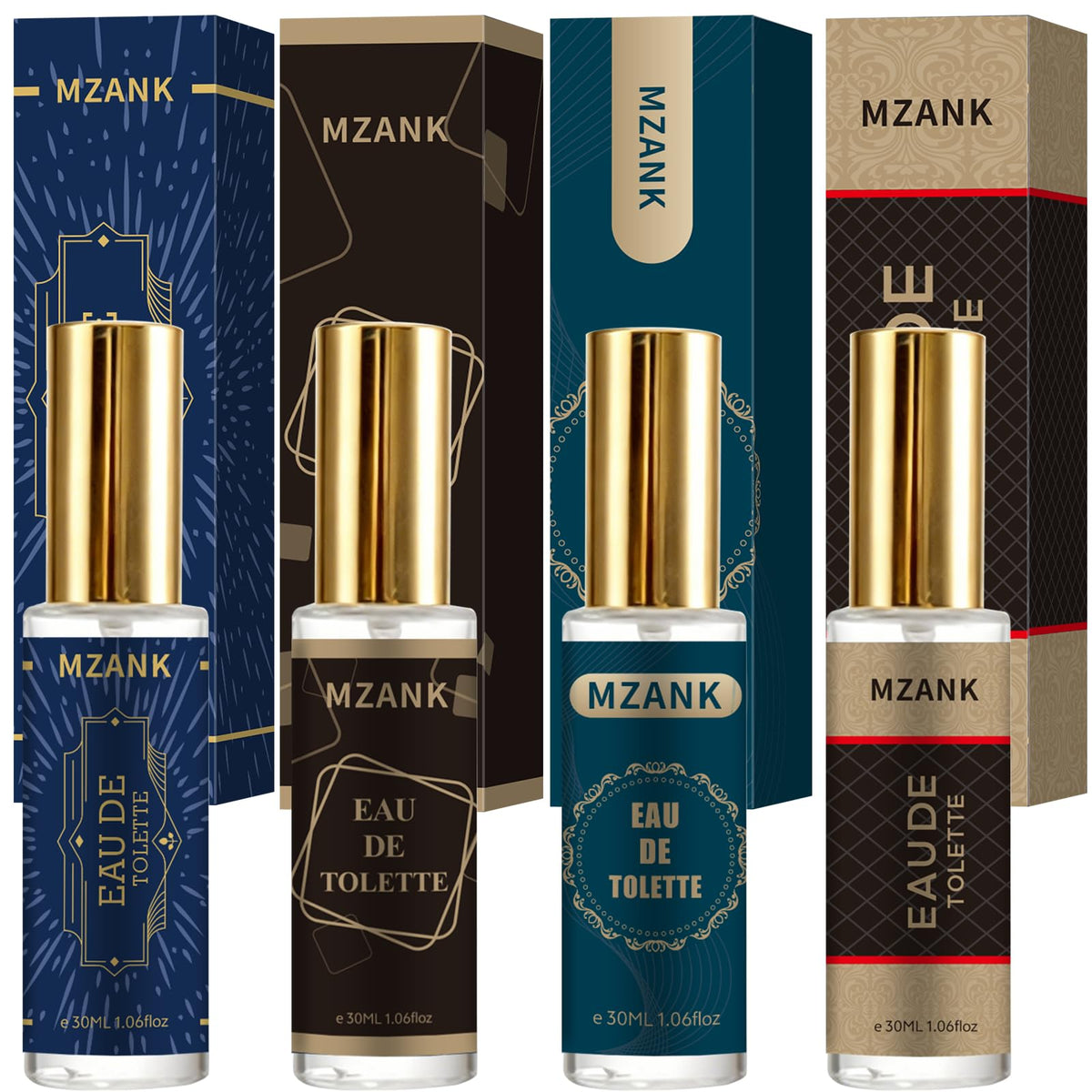 4 Pack 30ml Eau de Toilette Cologne F3617