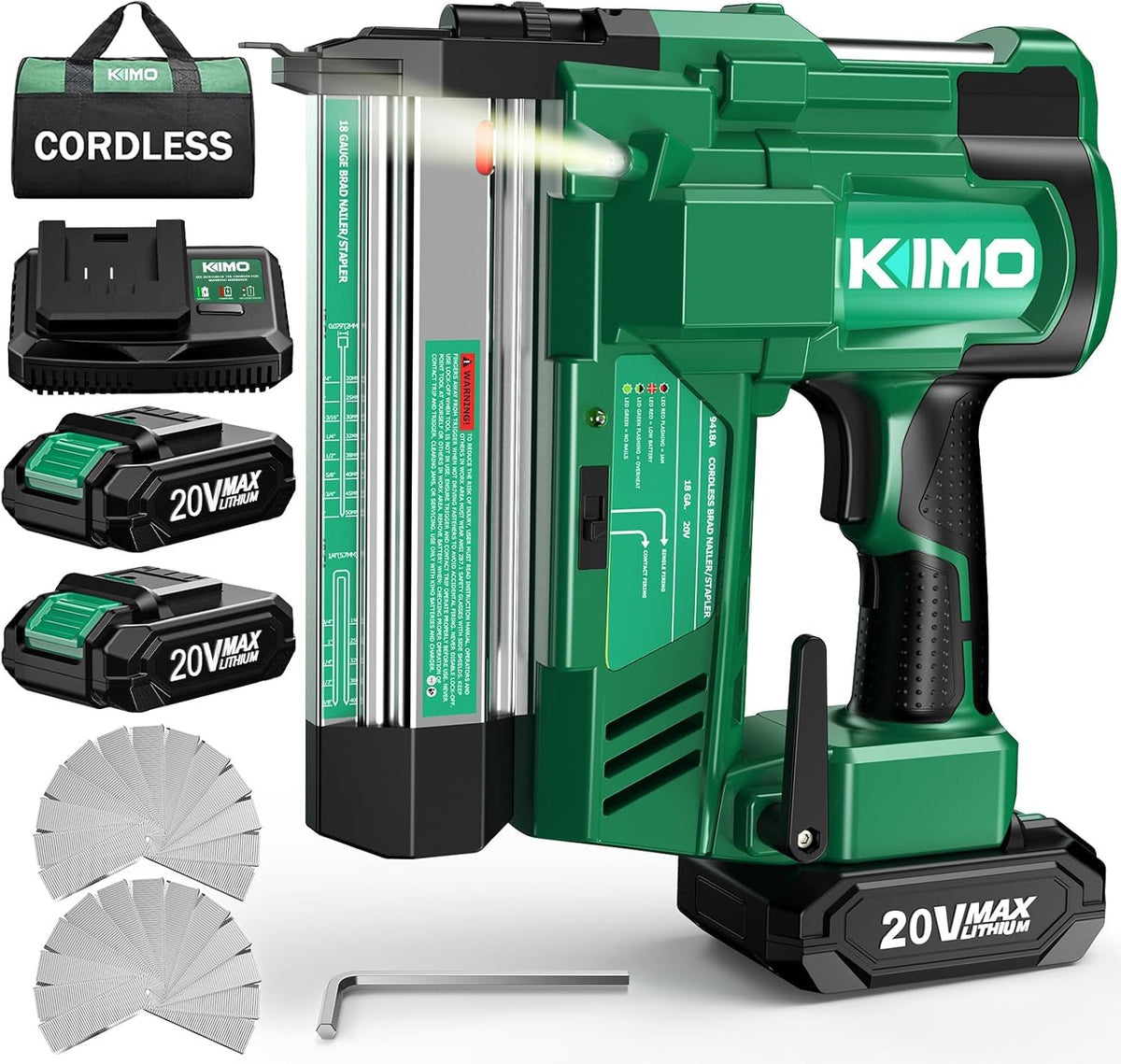 18 Gauge Cordless Brad Nailer and Stapler with Battery W71593