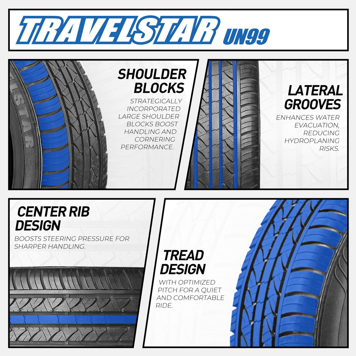 Set of 2 All Season Passenger Car Tire G6656