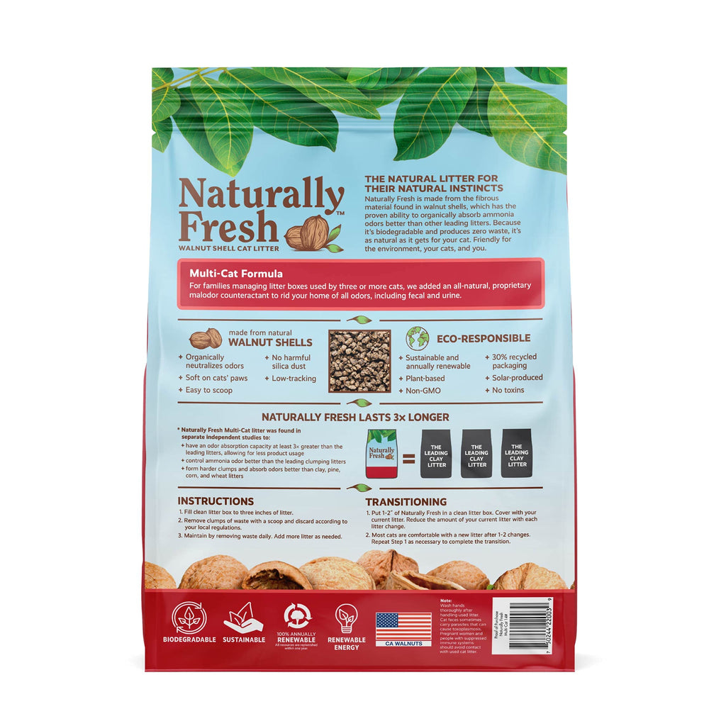 Unscented Walnut Shell Cat Litter 40 Lbs V948477