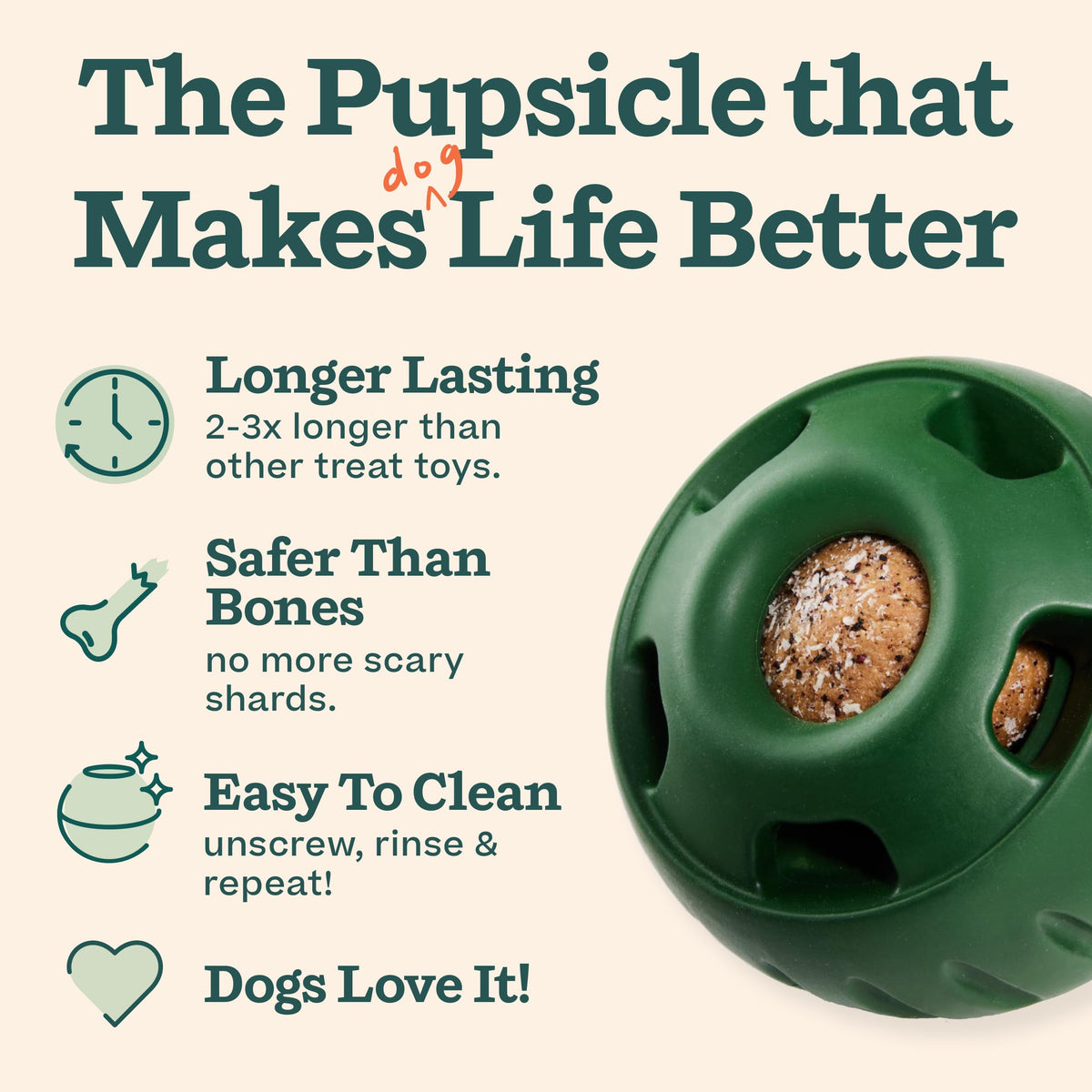 Dog Treat Toy for Large Dogs 25-75 lbs F985