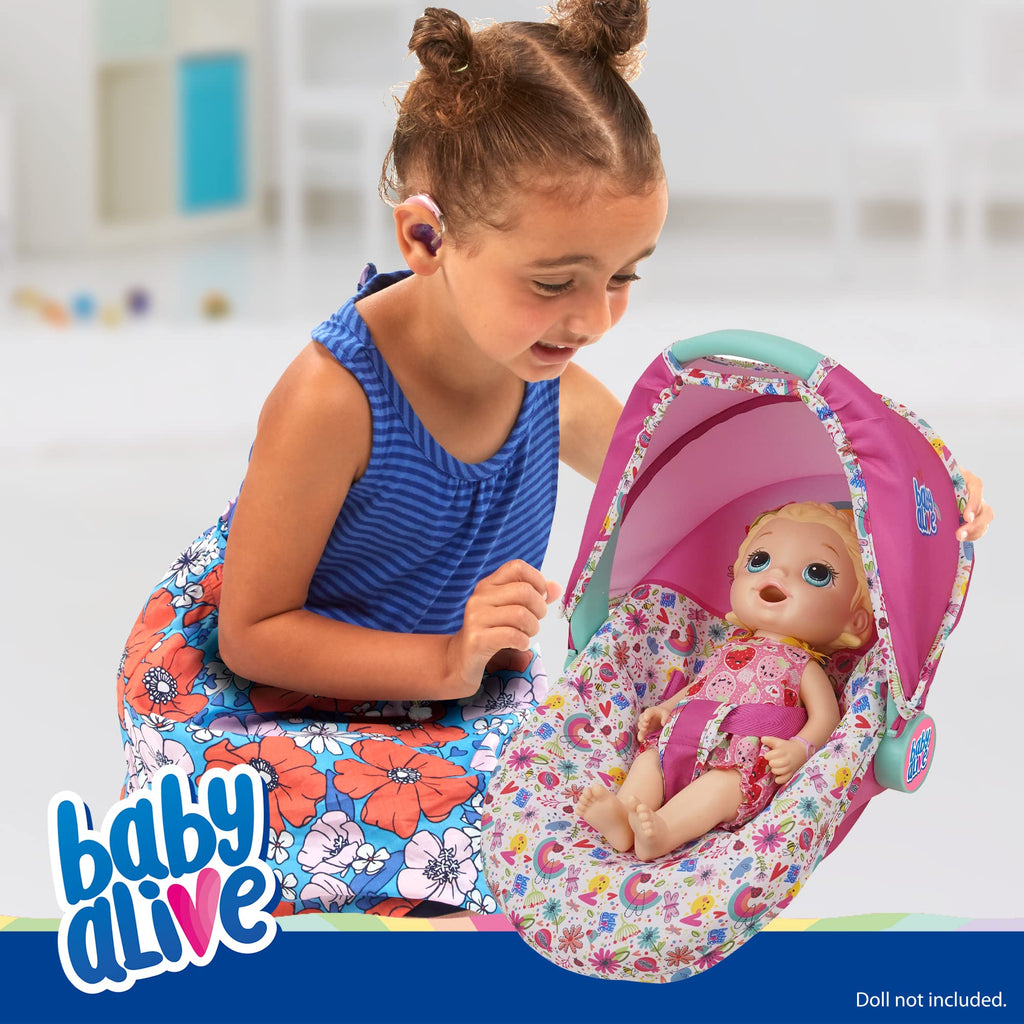 Pink & Rainbow 3-in-1 Doll Car Seat G738