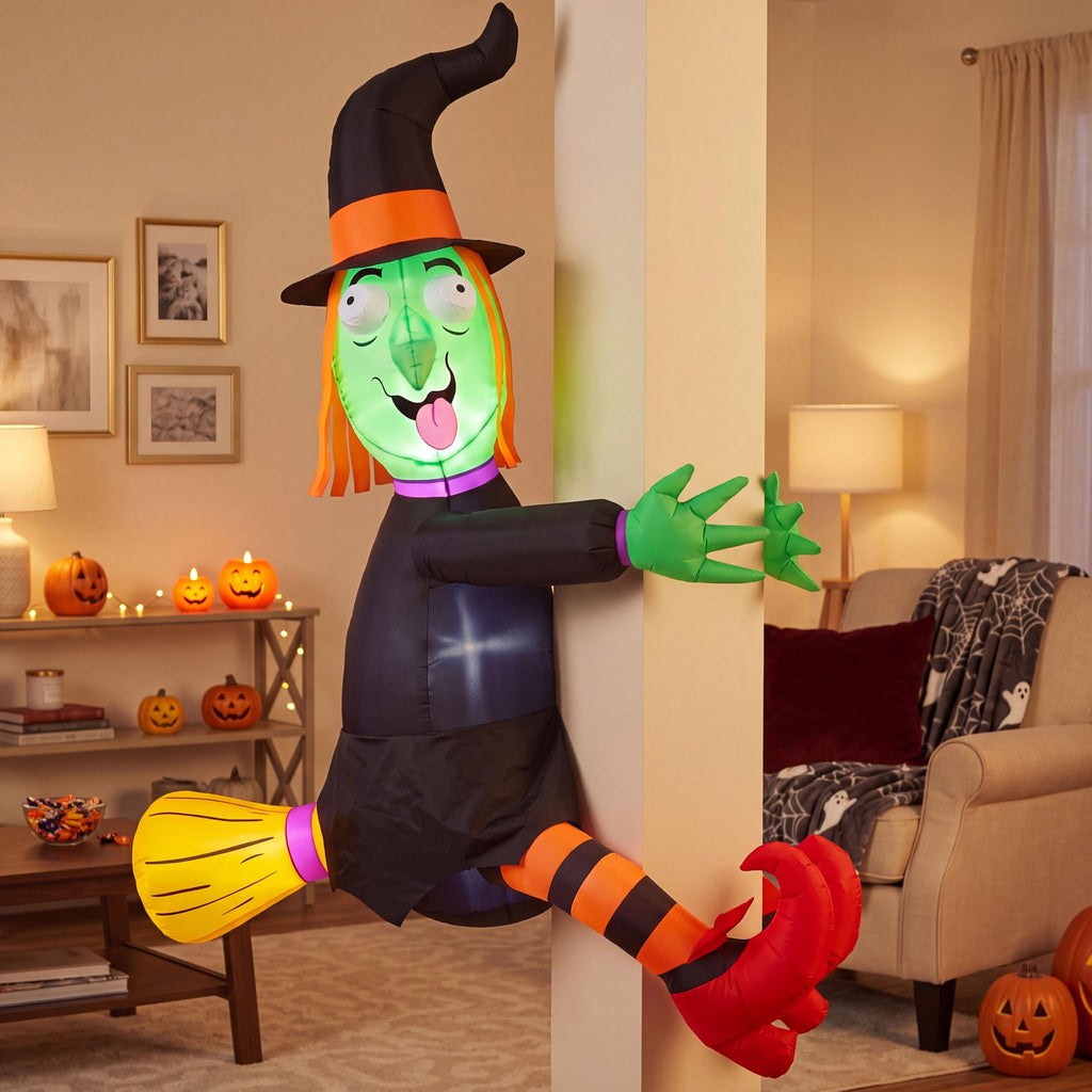 4FT Inflatable Witch with LED Lights K9718