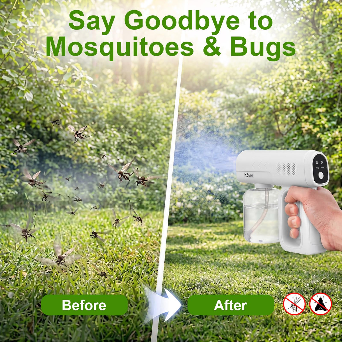 2 Pack Rechargeable Handheld Nano Sprayer K285262