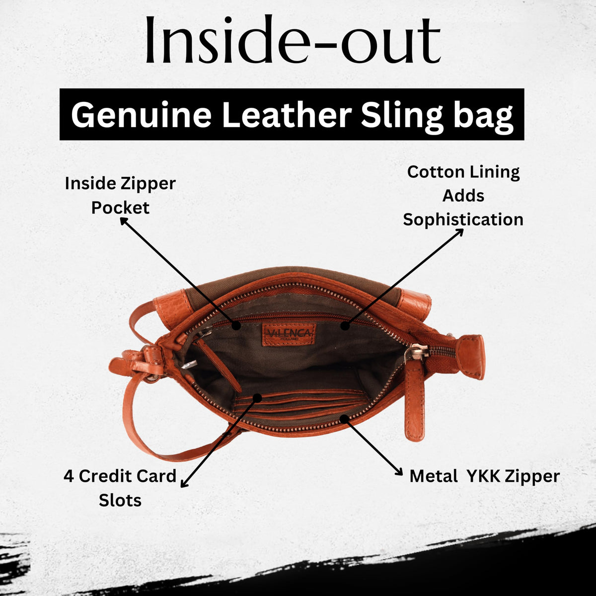 Italian Leather Small Crossbody Sling Bag R320