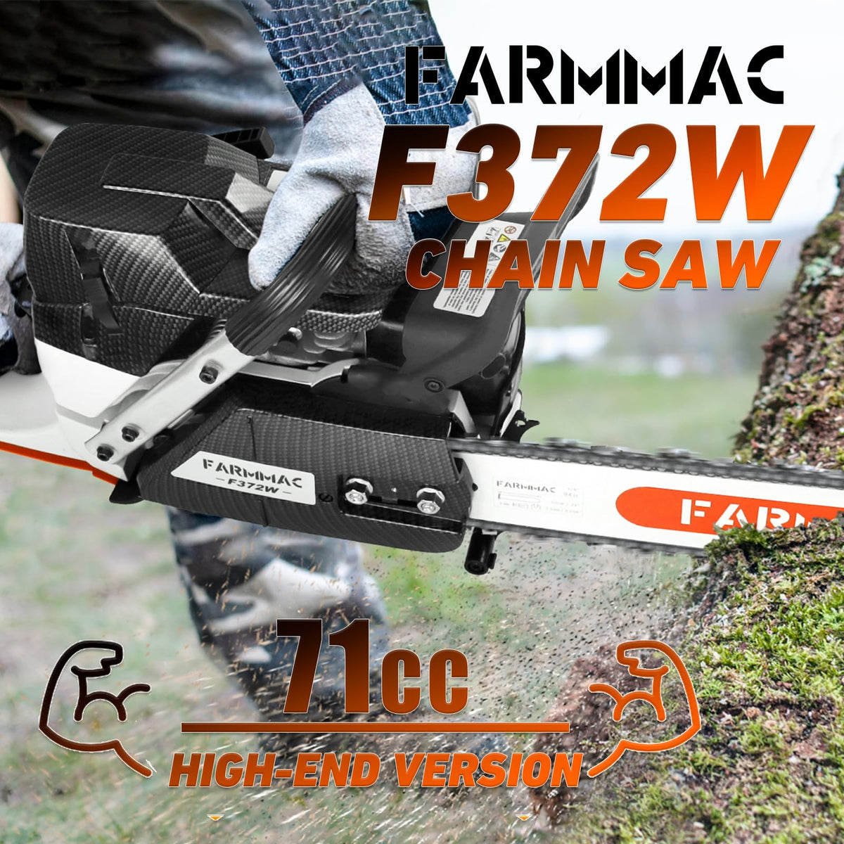 71cc Gas Chainsaw 24 Inch K642