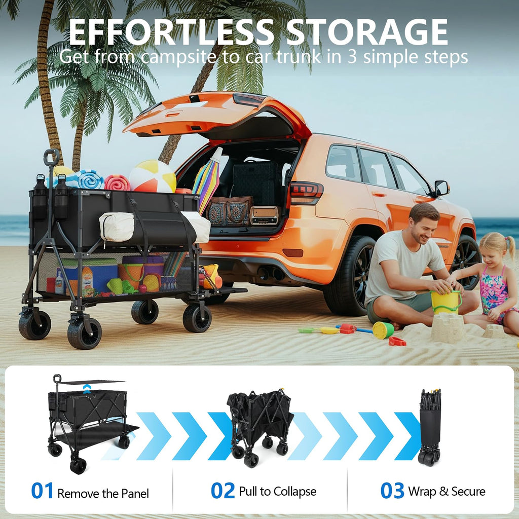 400L Foldable Utility Cart X6394