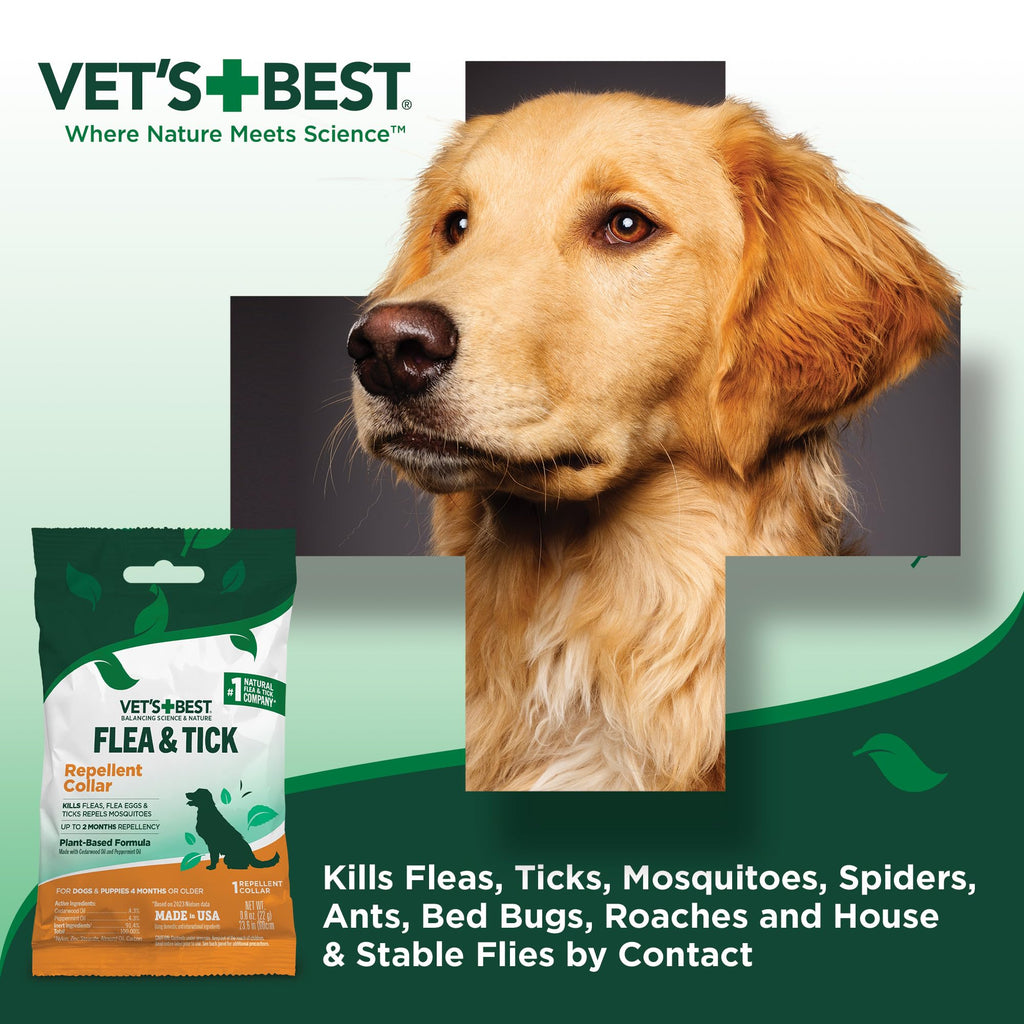 Plant-Based Flea & Tick Prevention Collar for Dogs D161