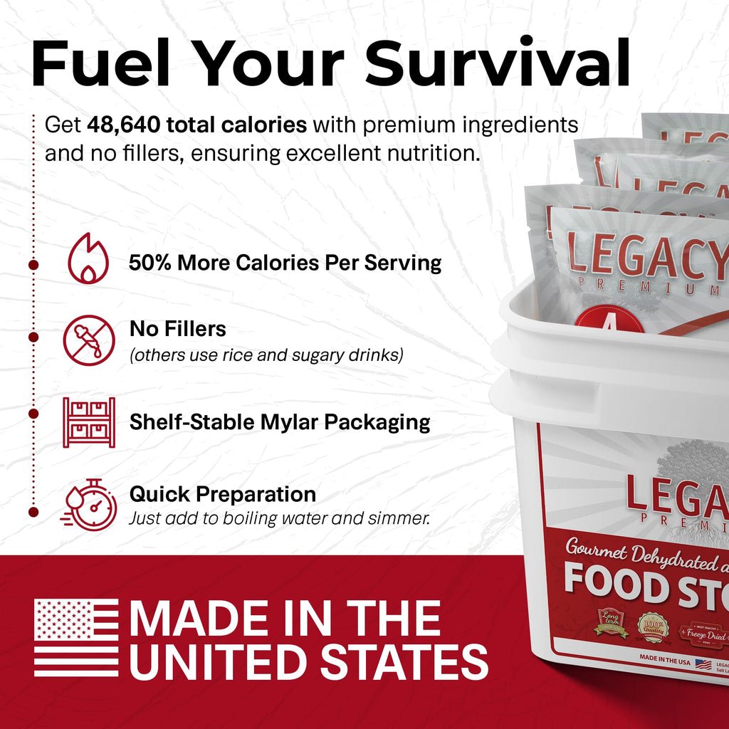 120 Serving Freeze Dried Emergency Food Supply Bucket D872840