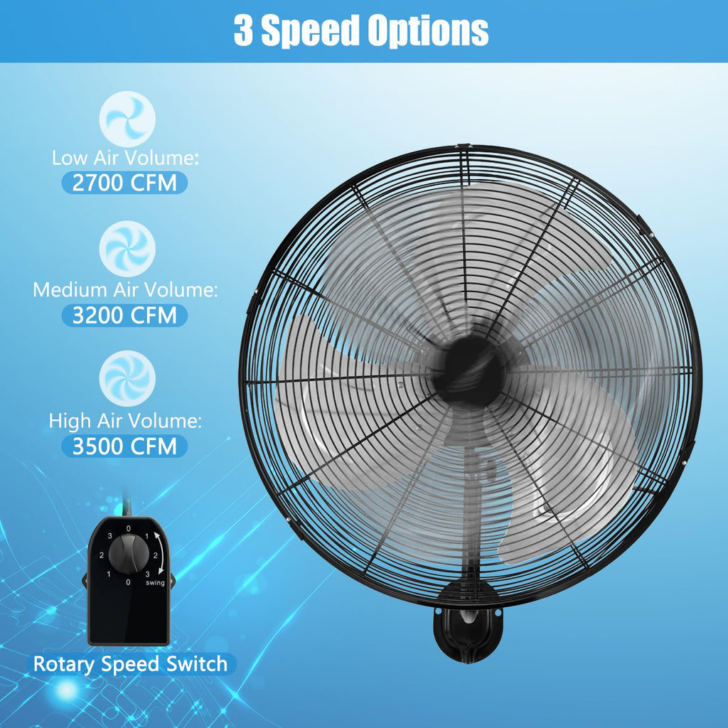 20 Inch Oscillating Wall Fan Z38450