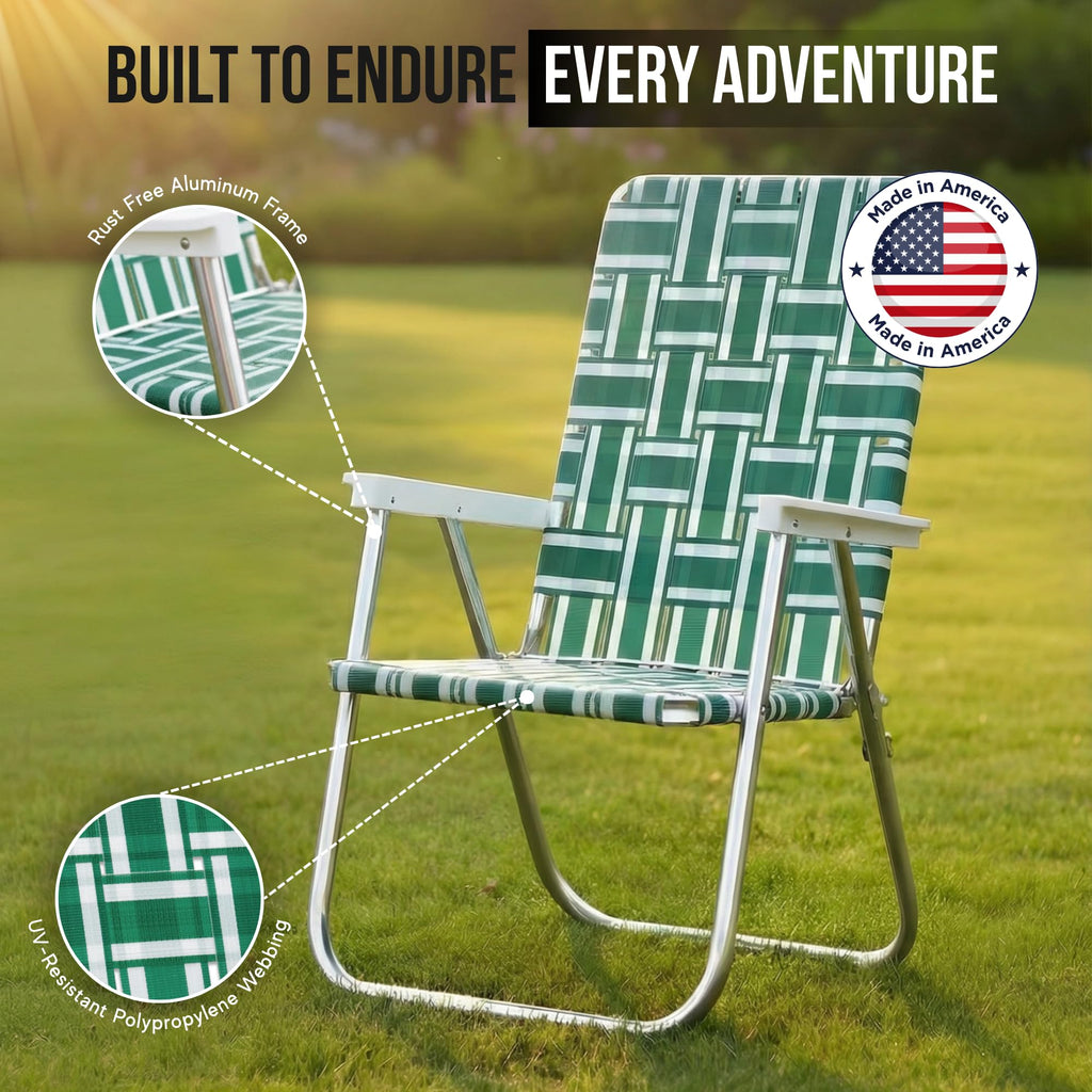 Folding Aluminum Outdoor Patio Lawn Chair R92444