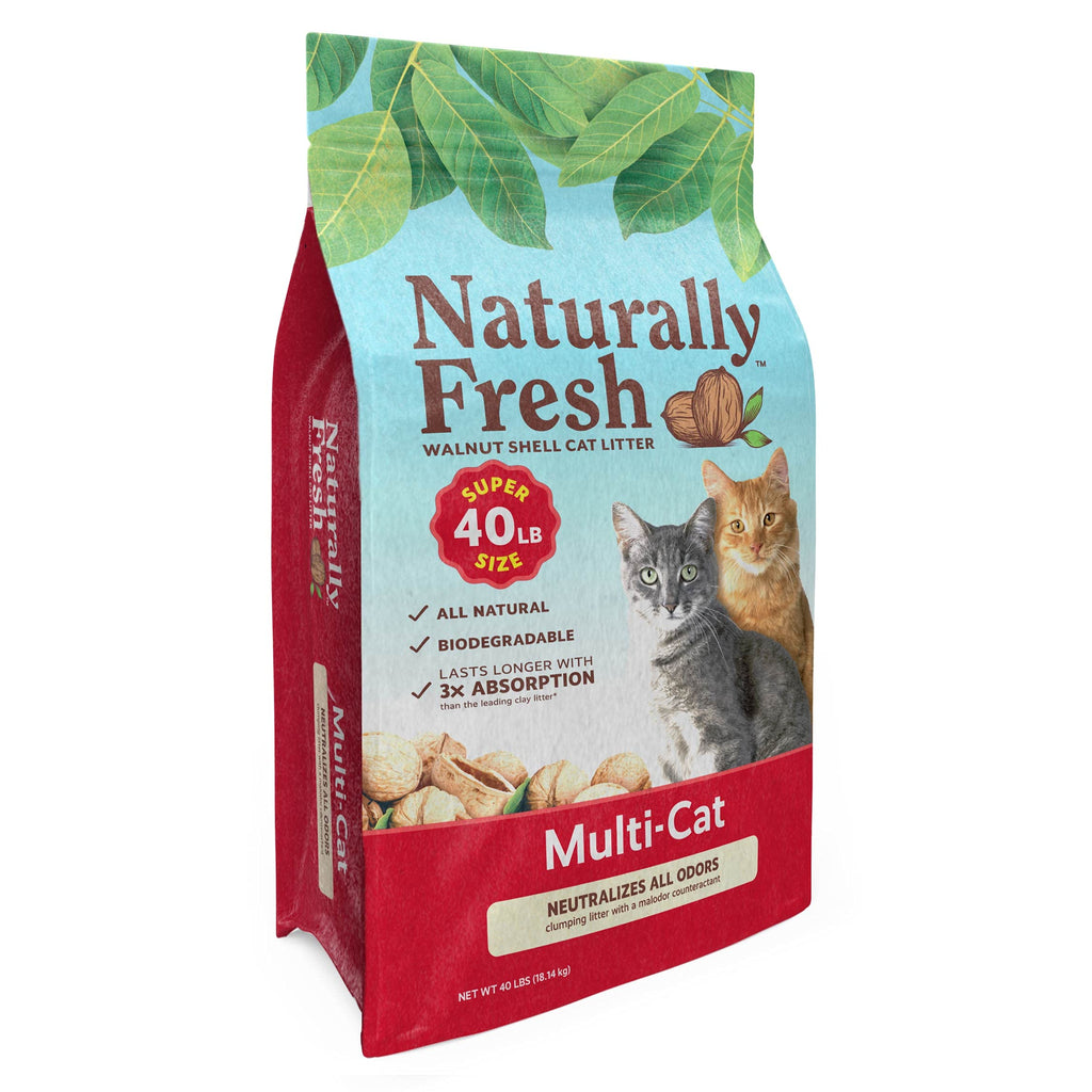 Unscented Walnut Shell Cat Litter 40 Lbs V948477