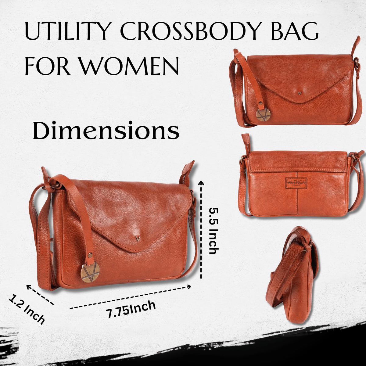 Italian Leather Small Crossbody Sling Bag R320
