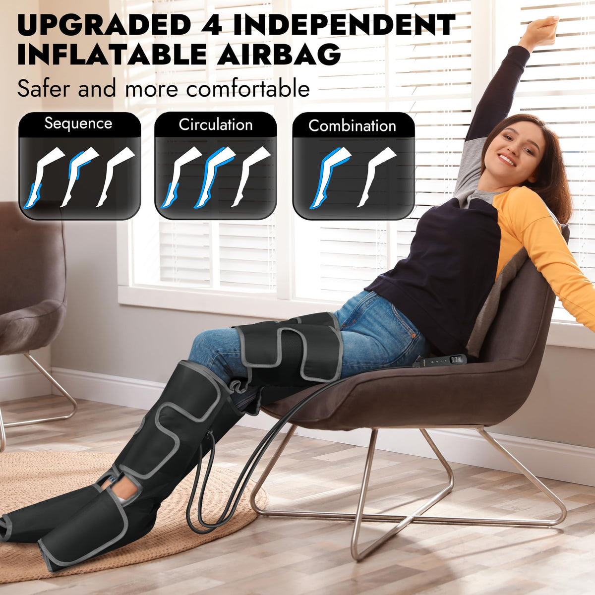 Leg Massager with Heat and Compression N926886