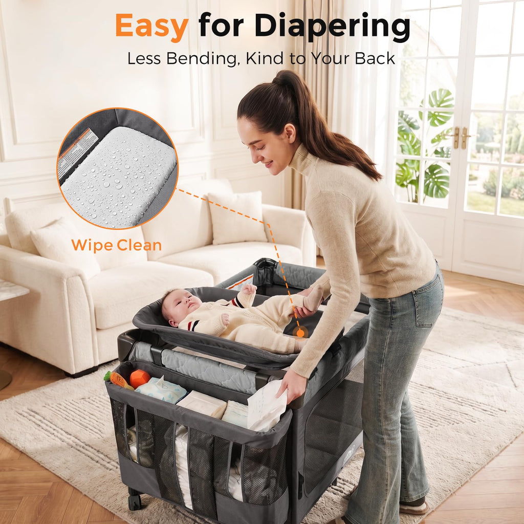 7 in 1 Pack and Play with Bassinet T6841
