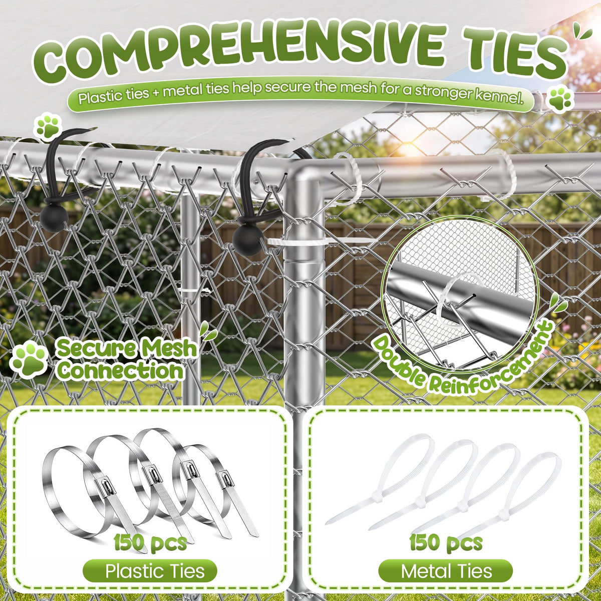 10x10 FT Heavy Duty Outdoor Dog Kennel G69550