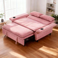 Pink Convertible Sleeper Sofa Bed C7637