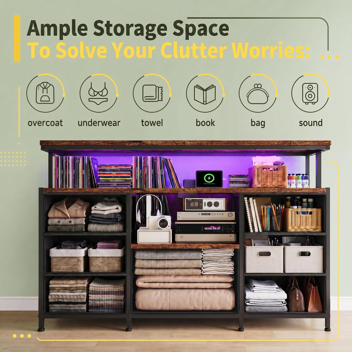 Dresser TV Stand with 7 Drawers U907050