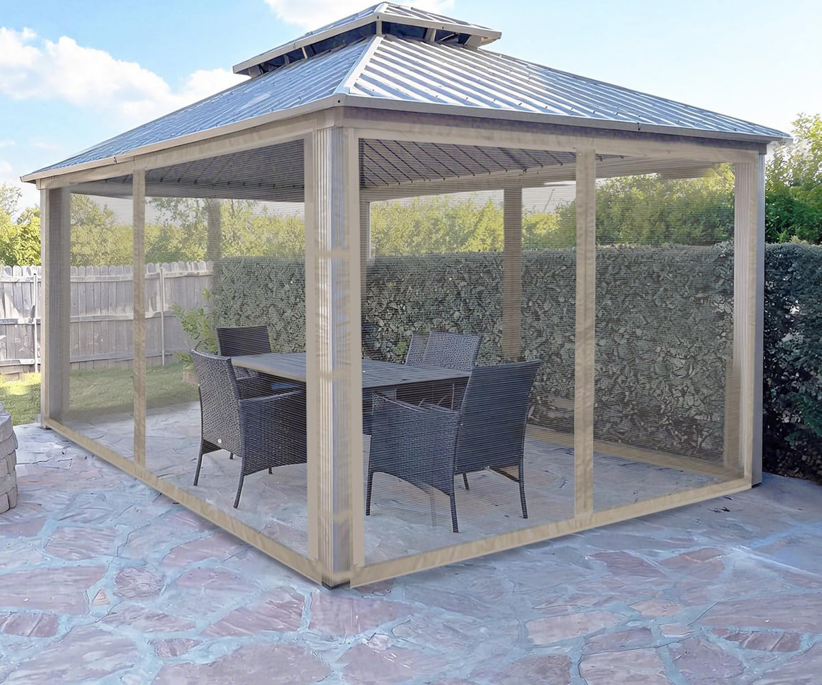 Beige 10 x 12 FT Mosquito Netting V82704