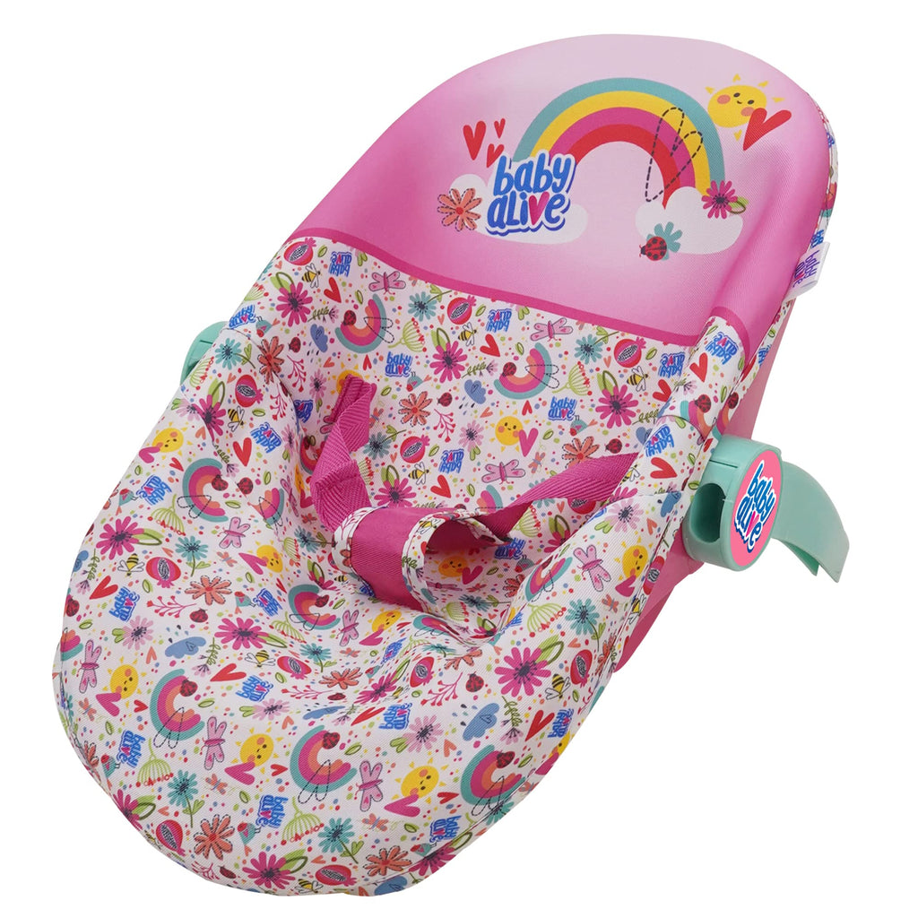Pink & Rainbow 3-in-1 Doll Car Seat G738
