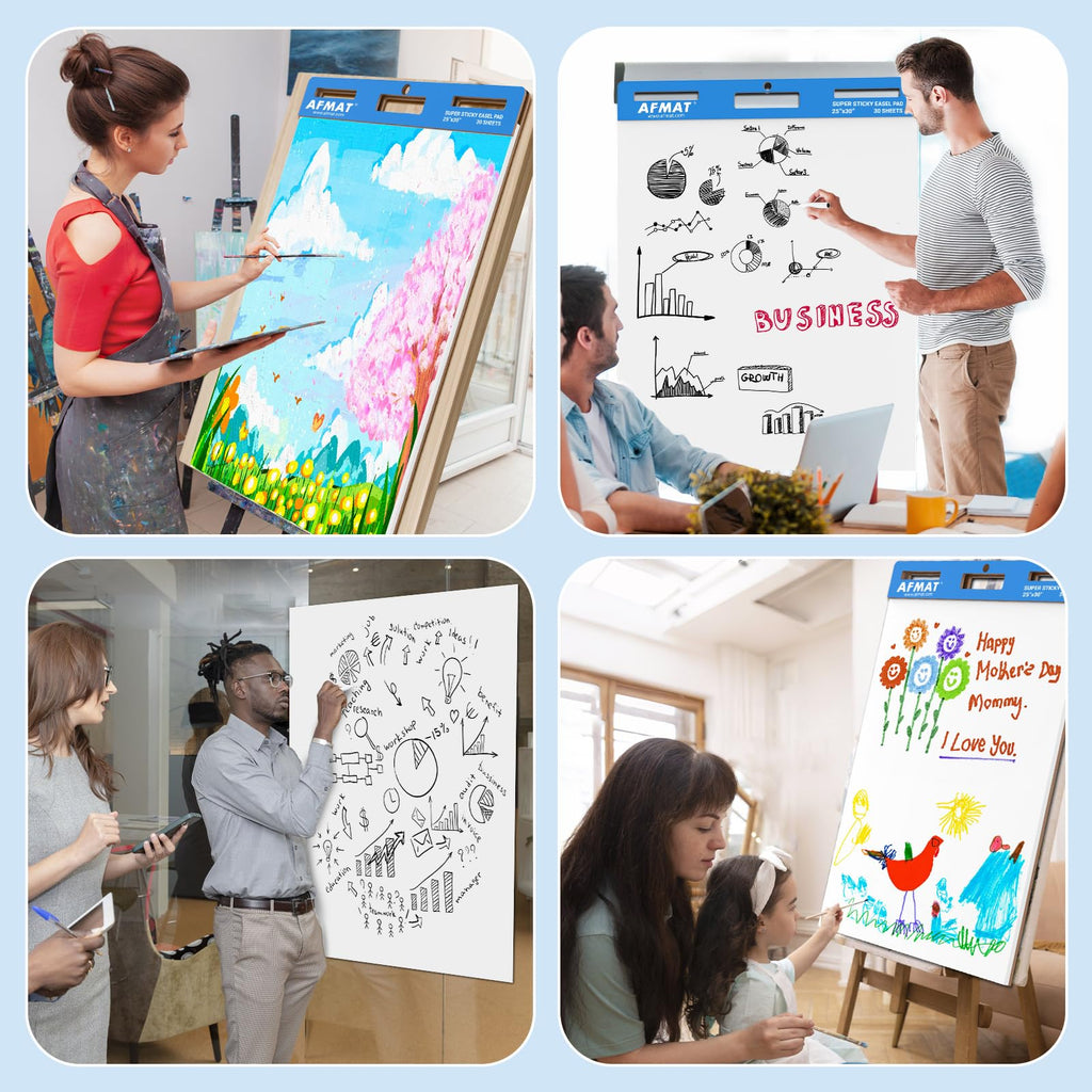 Self Stick Easel Pads 25 in x 30 in 30 Sheets 6 Pads I7680