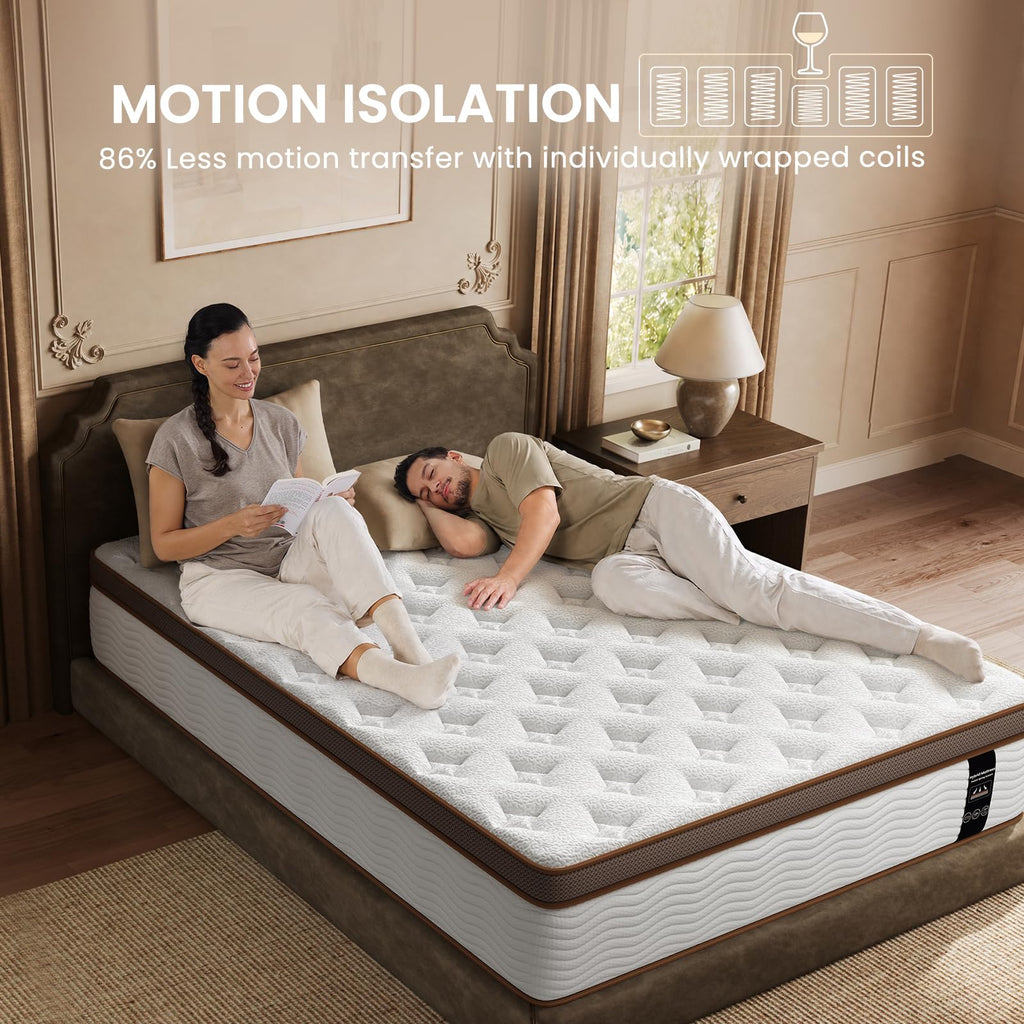 Queen Size 14 Inch Hybrid Mattress with Memory Foam Z887