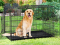 48" Heavy Duty Folding Wire Metal Dog Crate with Divider X506