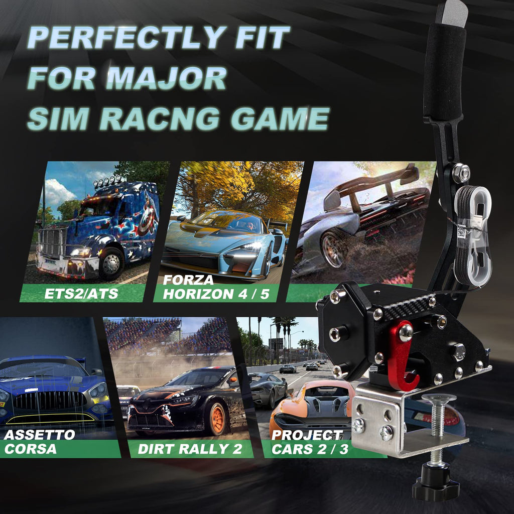 2-in-1 USB Handbrake with Hall Sensor and Clamp R848