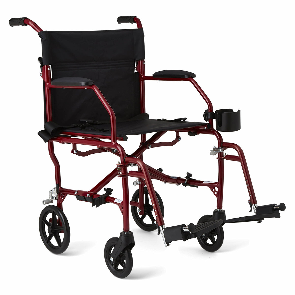 Ultra Lightweight Foldable Transport Wheelchair 19-Inch Seat K606